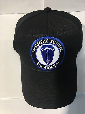 #ad US ARMY INFANTRY SCHOOL FORT BENNING MILITARY HAT CAP $15.25