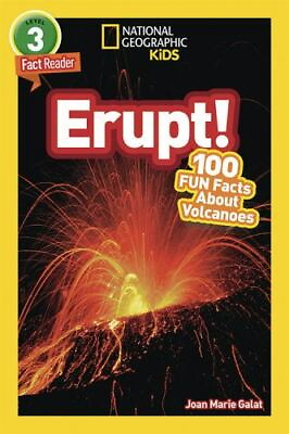 #ad National Geographic Readers: Erupt 100 Fun Facts About Volcanoes L3 by in U $6.98