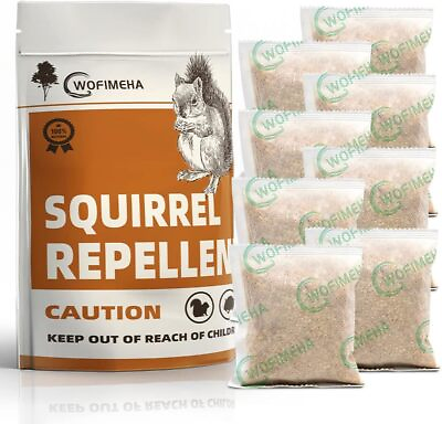 #ad Chipmunk Squirrel Repellent Outdoor Keep Squirrel Away for Plant 8 Packs $17.99
