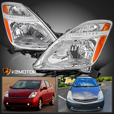 #ad For 2006 2009 Toyota Prius Clear Headlights Halogen Head Lamps LeftRight 06 09 $104.38