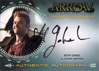 #ad Arrow Season 2 Autograph Card SG Seth Gabel as Count Vertigo $18.50