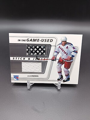#ad 2002 03 Eric Lindros BAPBe A Player In The Game Used Series Stick amp; Jersey #SJ 8 $33.33