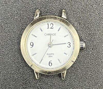 #ad Carriage By Timex Silver Tone Vintage Women#x27;s Watch WORKS NO BAND $20.00