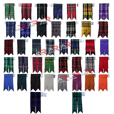 Kilt Flashes Scottish highland Multi Colors Tartan comes Heavy Buckle amp; Garter $9.99