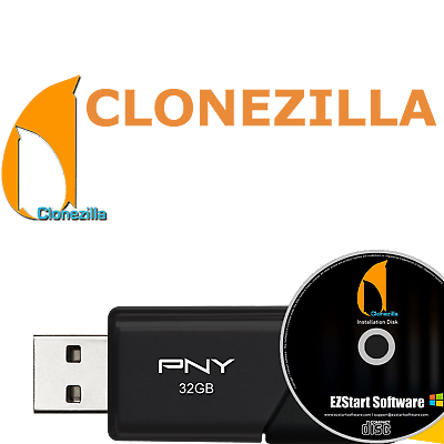 #ad Clonezilla A Partition amp; Disk Imaging Cloning Program on CD USB $9.95