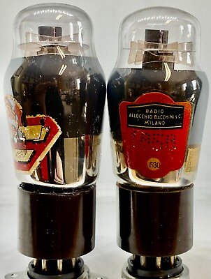 #ad 6v6 tube Fivre Italy matched pair tubes power valve tested strong Ia Gm rare amp $349.00