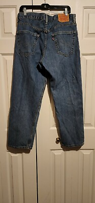 #ad 135th Anniversary 550 Levis 34x29 Red Tag Medium Wash Blue Jeans Denim $19.99
