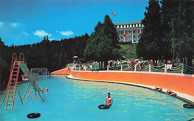 #ad Esther Williams Swimming Pool Grand Hotel Mackinac Island Michigan Vintage PC $29.99