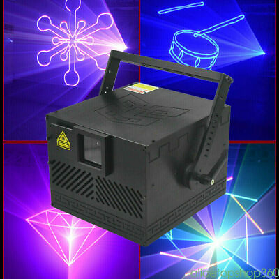 #ad 3W ILDA RGB Fullcolor Animation Scan DMX DJ Party Laser Projector Lights 25KPPS $567.15