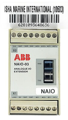 #ad ABB NAIO 03 Analogue I O Extension 24V DC 3W $363.89