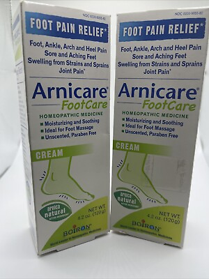 #ad Boiron Arnicare Foot Care Cream Homeopathic 4.2oz Lot of 2 $13.90