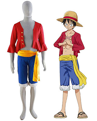 #ad #ad One Piece Monkey D Luffy New World Costume Outfits for Halloween amp; Cosplay Party $29.99