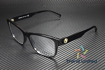 #ad VERSACE VE3266 GB1 Black Demo Lens 55 mm Men#x27;s Eyeglasses $119.95