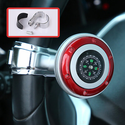 #ad Steering Wheel Spinner Knob with Compass 360 degree Power Handle Ball Booster $10.88