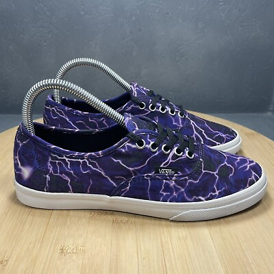 #ad Vans OTW Skate Shoes Mens 5.5 Womens 7 Purple Digi Lightning Canvas Lace Up￼ $24.99