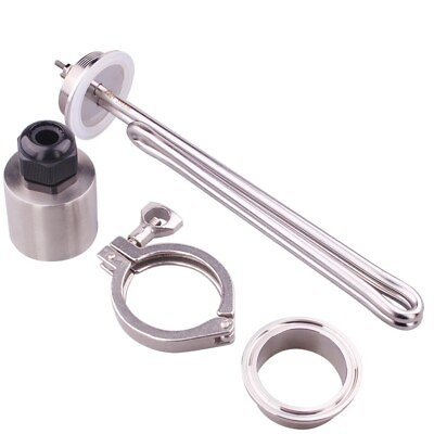 #ad Electric Brewing Heating Stainless Steel Tri Clamp Water Tubular Heater Parts $58.58