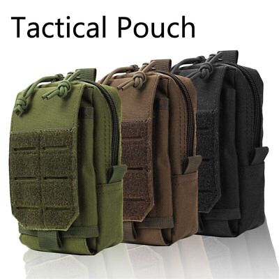 #ad Tactical Military Molle EDC Pouch Multi purpose Belt Bag Phone Waist Pack Pocket $8.99