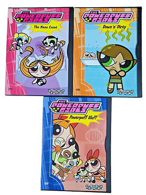 #ad Cartoon Network: The Power Puff Girls Lot of 3 DVDs $29.99