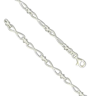 #ad Necklace 46cm 18in twisted bar Sterling Silver GBP 84.12