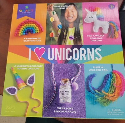 #ad New Craft tastic I Love Unicorns Kit Includes 6 Unicorn Themed Kid Crafts $15.00