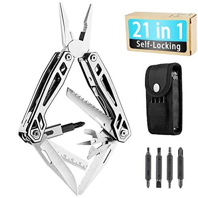 #ad Gifts For Men Multitool 21in1 Hard Stainless Steel Multitool Foldable amp; Selflock $33.86
