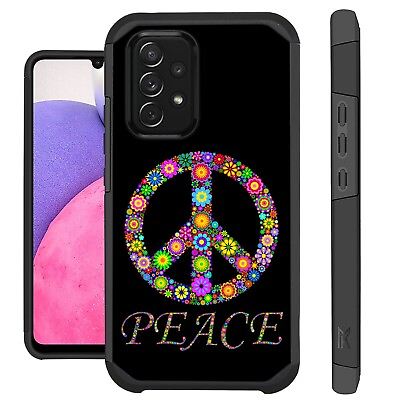 #ad Fusion Cover For Samsung Galaxy A23 5G Hybrid Phone Case PEACE FLOWER $14.50