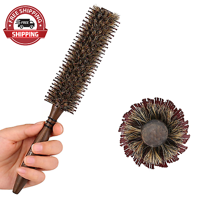 #ad Small round Boar amp; Nylon Bristle Brush 1.8 Inch Styling Hairbrush for Blow Dry $29.55