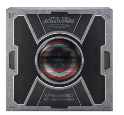 #ad Disney Parks Marvel Captain America Vibranium Shield with Carrying Case New Box $587.24