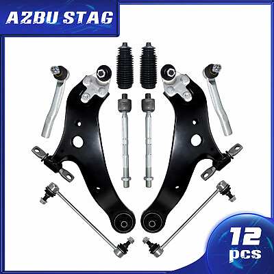 #ad AzbuStag Control Arm Kit w Ball Joint Link for 2008 18 Toyota Highlander 12Pcs $134.99