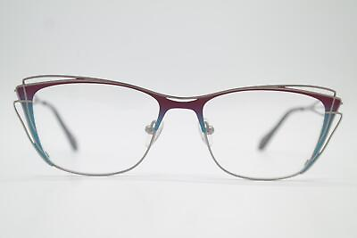 #ad Glasses OU 06.317 Silver Copper Blue Oval Frames Eyeglasses New $67.25