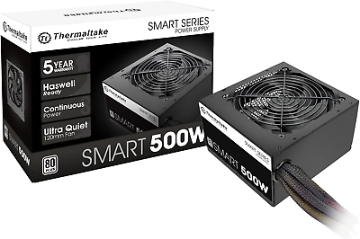 #ad #ad Smart 500W 80 White Certified PSU Continuous Power with 120Mm Ultra Quiet Cool $54.99