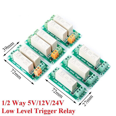 #ad 1 2 Channel Way 5V 12V 24V Relay Module Low Level Trigger Solid State Relay $6.63