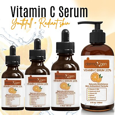 #ad Dermaxgen® Pure Vitamin C 20% E Hyaluronic Acid Face Serum BEST Anti Wrinkle $11.45
