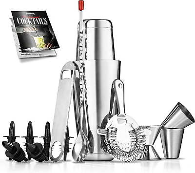 #ad Bartender Cocktail Shaker Set 15 amp; 30 oz Stainless Steel Mix Drink Shaker Kit $16.55