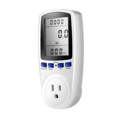 Digital Outlet Power Meter Energy Monitor Volt Watt Voltage Amps Socket Analyzer $14.95