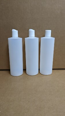 #ad 3 16 oz Plastic shampoo and sauces squeeze bottles with lids $8.96