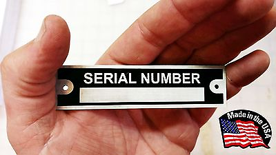 #ad DATA PLATE SERIAL NUMBER HOT ROD RAT CHEVROLET DODGE FORD TRAILER TAG BLANK TAG $9.99