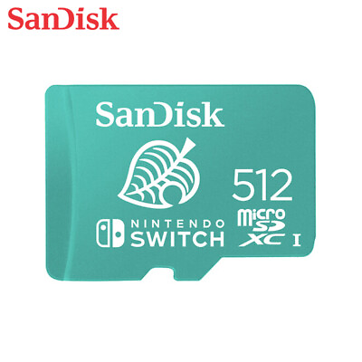 #ad SanDisk 512GB MicroSDXC C10 UHS I U3 Card up to 100MB s for Nintendo Switch $68.63