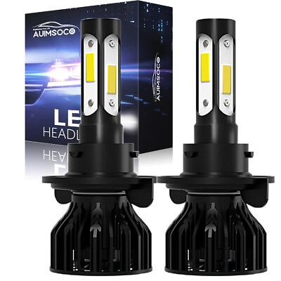 #ad LED Headlight Kit H13 9008 6000K White Hi Low Bulbs for Dodge Ram 1500 2006 2012 $35.99