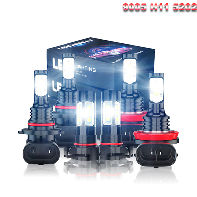 #ad LED Headlights Fog Bulbs Fit Dodge Charger 2011 2012 2013 2014 Durango 2011 2013 $29.99
