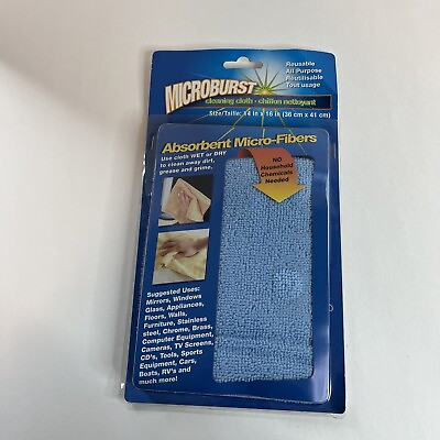 #ad Microburst Reusable All Purpose Cleaning Cloth 14quot; X 16quot; New in Package $9.99