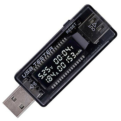 USB Power Tester Voltage Current Capacity Meter 4 20V 3A Test Chargers amp; Cables $6.03