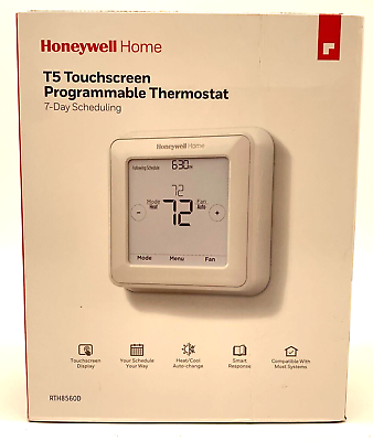 #ad Honeywell Home T5 Touchscreen White 7 Day Programmable Thermostat RDH8560D1002 $22.40