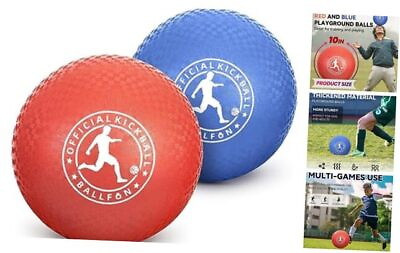#ad Playground Balls Kickball 10 Inch Rubber Dodge Balls for Kids and Adults $42.70
