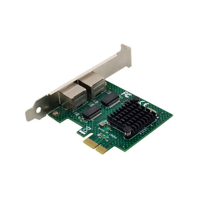 #ad PCI E X1 Gigabit Server Network Card 2 Ports RJ45 Lan card 1000Mbps $32.99
