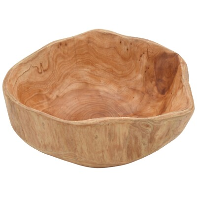 #ad Household Fruit Bowl Wooden Candy Dish Fruit Plate Wood Carving Root Fruit6929 AU $33.99