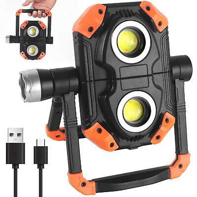 #ad 360° Foldable 6000 Lumen Work Light 2 COB Magnetic Working Light with 4400 C... $39.60