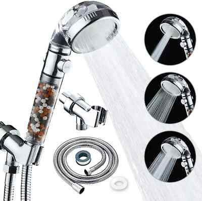 #ad High Turbo Pressure Shower Head Bathroom Powerful Energy Water Saving Filter US $19.95
