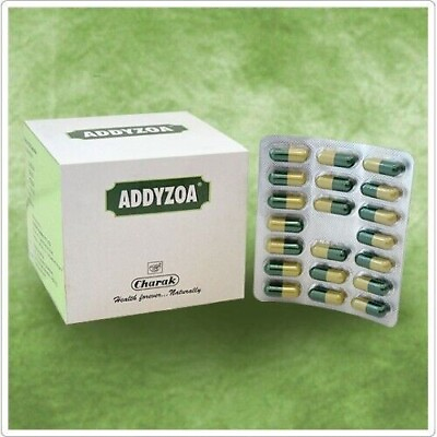 #ad Charak Addyzoa Herbal Capsules 20 Capsule FAST SHIPPING $9.39