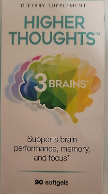 #ad Natural Factors 3 Brains Higher Thoughts 90 Softgels Exp 01 2026 $17.00